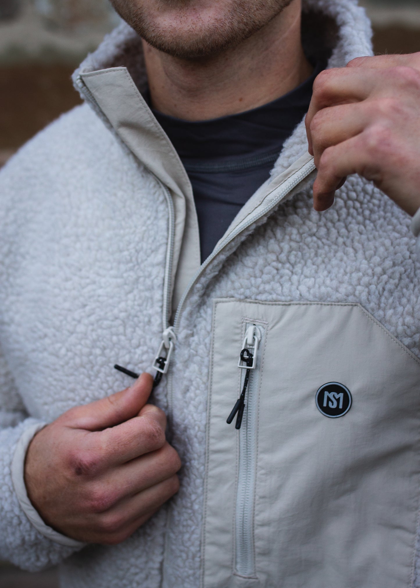 MS Teddy Jacket Beige