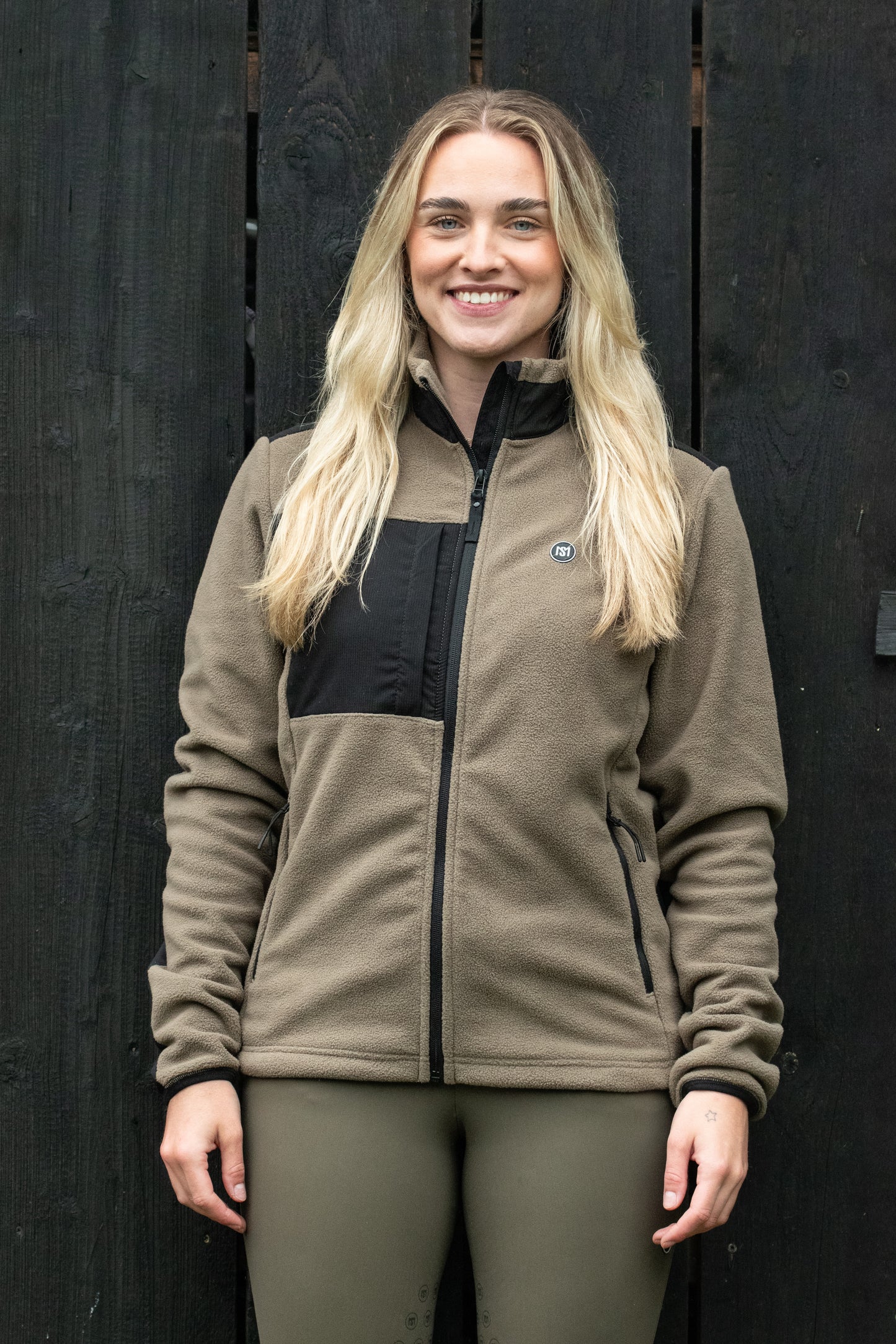 MS Fleecjacke Beige