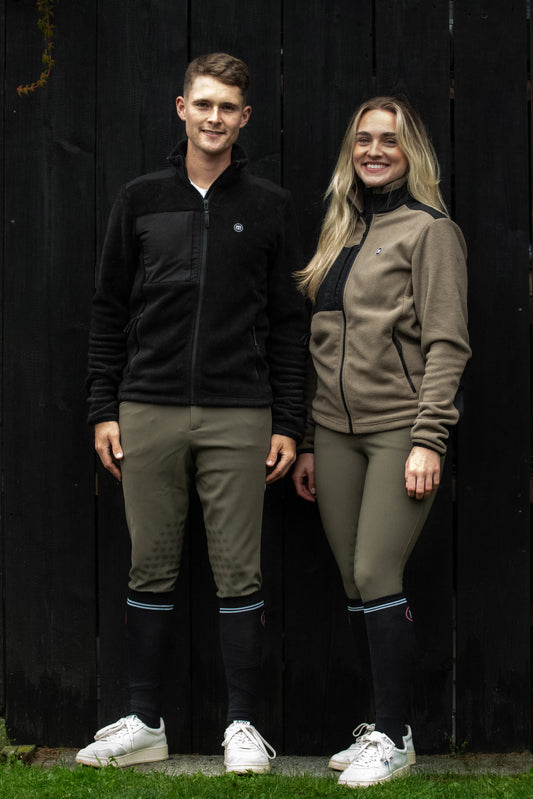 MS Fleecjacke Beige