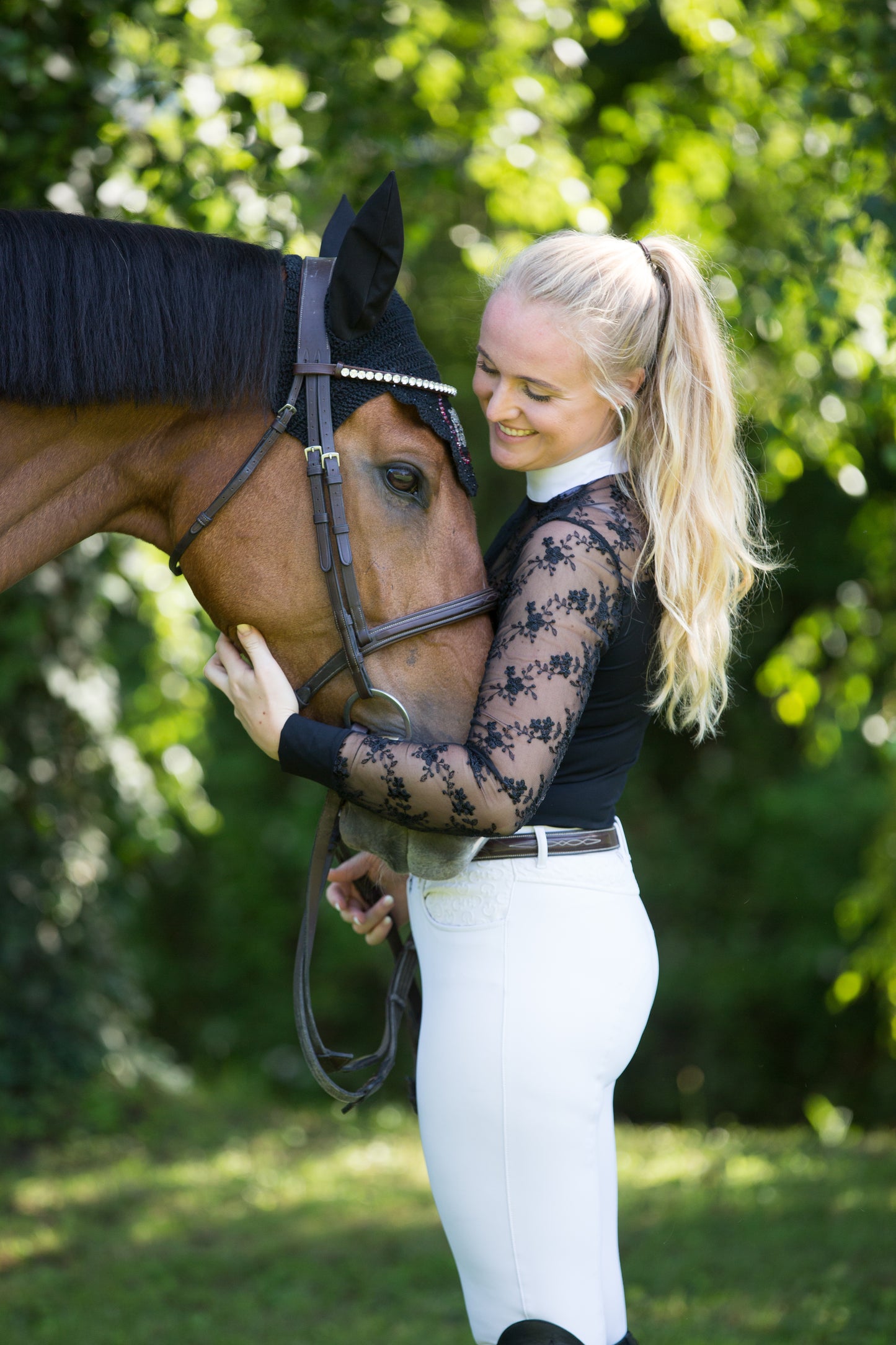 Turnierbluse Ina Schwarz