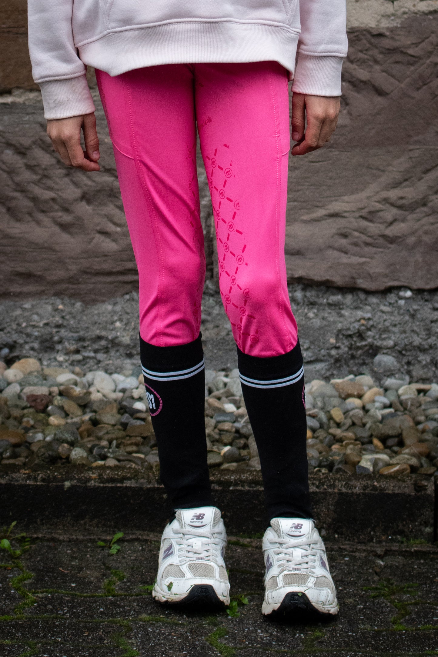 MS children's riding leggings white