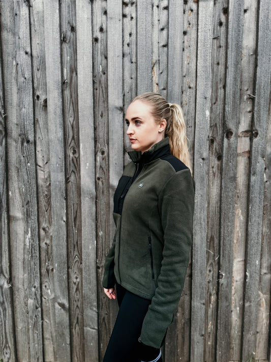 MS fleece jacket olive