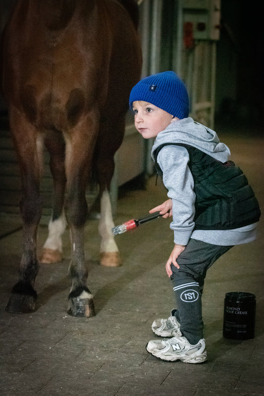 MS Kinder Beanie Royal Blau
